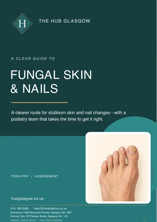 Cover of The Hub Glasgow fungal skin and nail guide