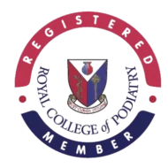 Royal College of Podiatry registered member