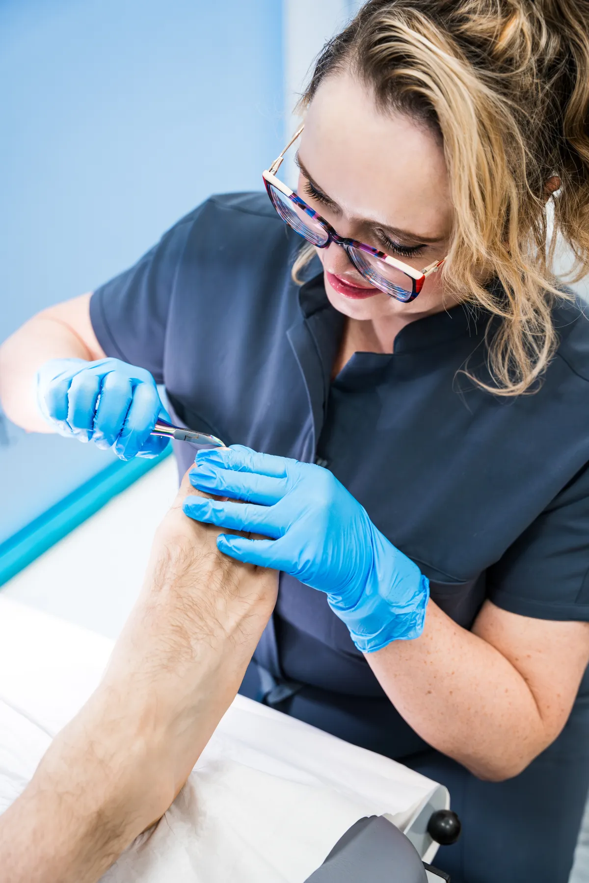 Preparation, laser and aftercare
