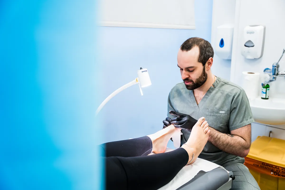 Podiatry treatment room at The Hub Glasgow