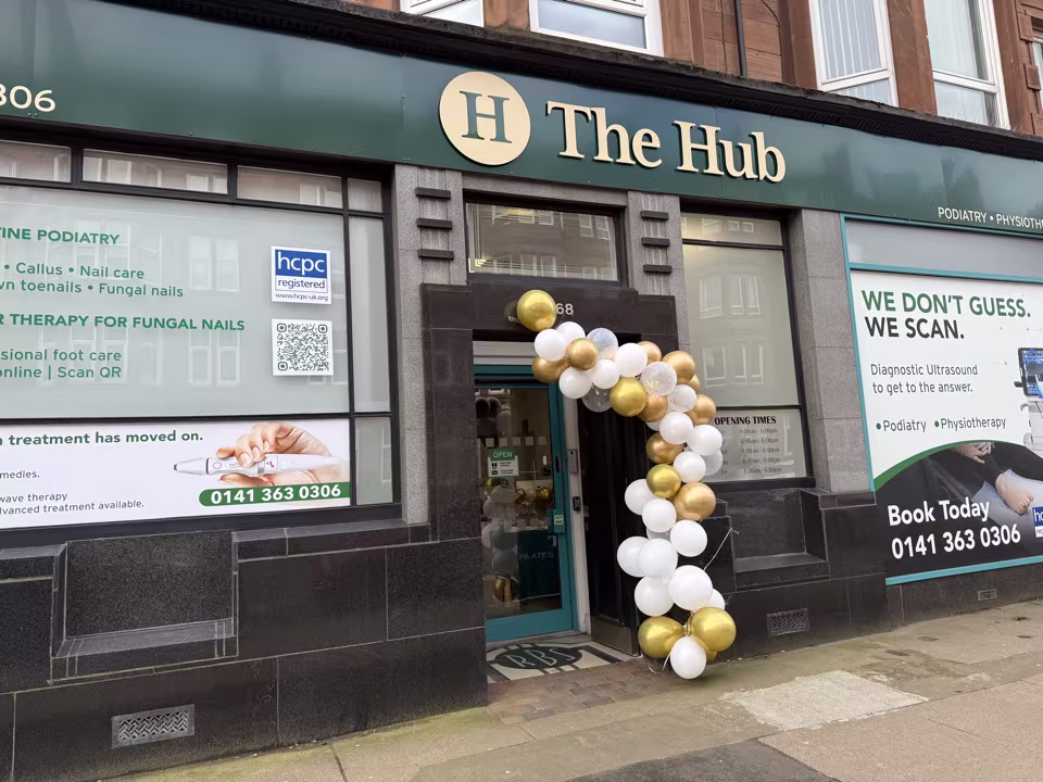 The Hub Glasgow entrance at 568 Alexandra Parade, Dennistoun
