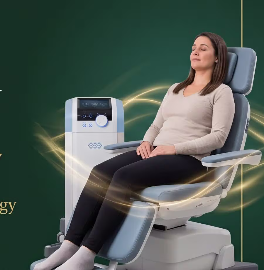 Emsella pelvic health chair at The Hub Glasgow